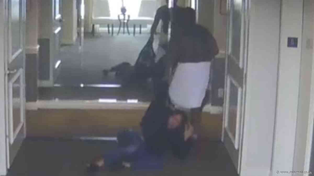 Diddy's wild hotel attack on Cassie seen in newly released unedited surveillance video
