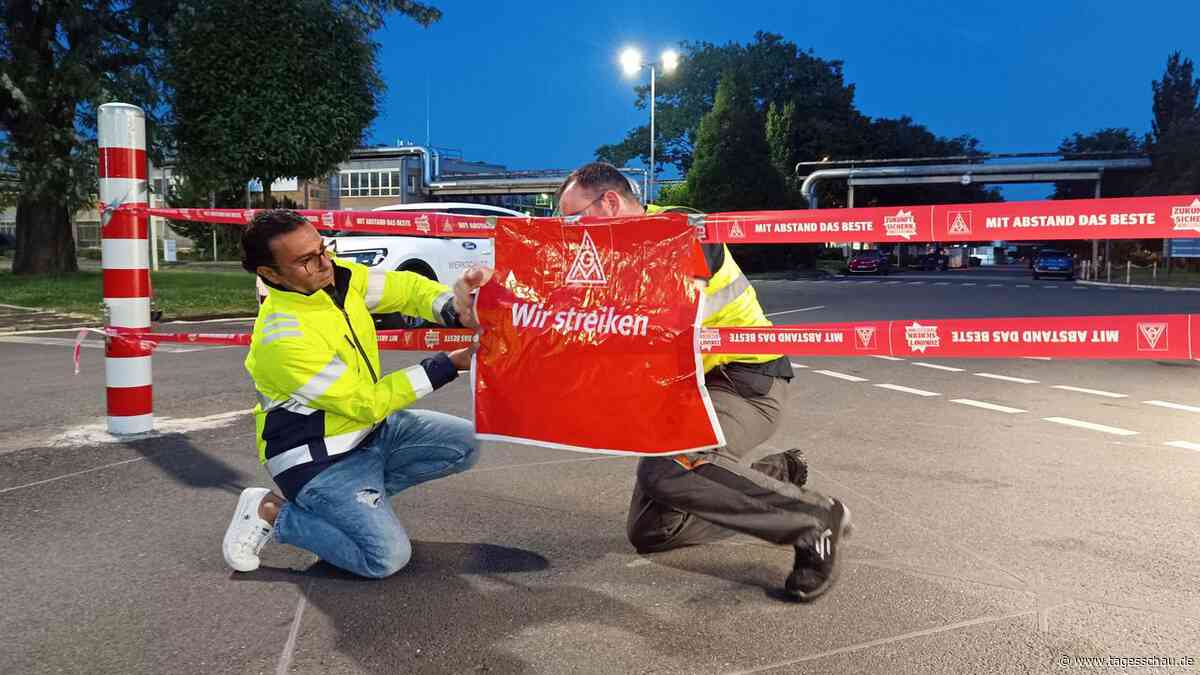 Erster Streik im Ford-Werk in Köln