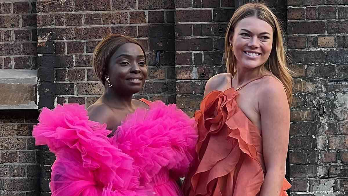 New soulmates? Controversial MAFS star Jacqui Burfoot cuddles up to 'fake influencer' Suzan Mutesi at Australian Fashion Week