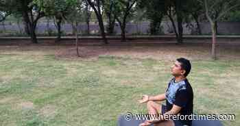 Free outdoor yoga classes at park