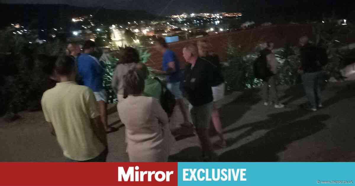 'We're Brits on holiday in Crete - tsunami alert sparked chaos at 2am with tourists piled on roof'