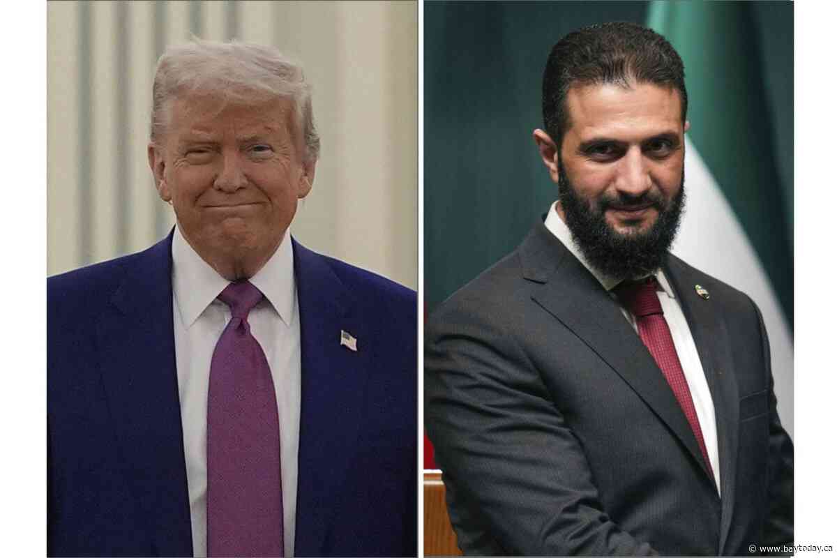 Trump's meets with Syria's former-insurgent-turned-leader in Saudi Arabia