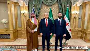 Trump meets with new Syrian leader after pledging to drop sanctions on wartorn country