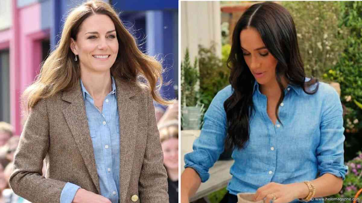 Meghan Markle & Princess Kate confirm that chambray shirts are a royal must-have 