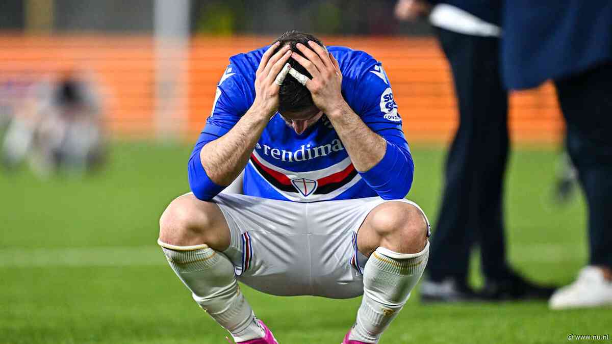 Sampdoria degradeert voor het eerst naar Serie C na vier trainers in één seizoen