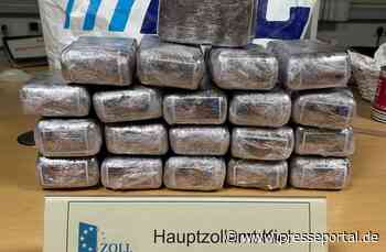 HZA-KI: Zoll stellt 10 Kilogramm Haschisch auf der A7 sicher - Straßenverkaufswert rund 100.000 Euro