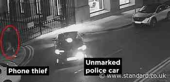 Done in 60 seconds: Phone thief caught by undercover cops a minute after snatching handset in central London