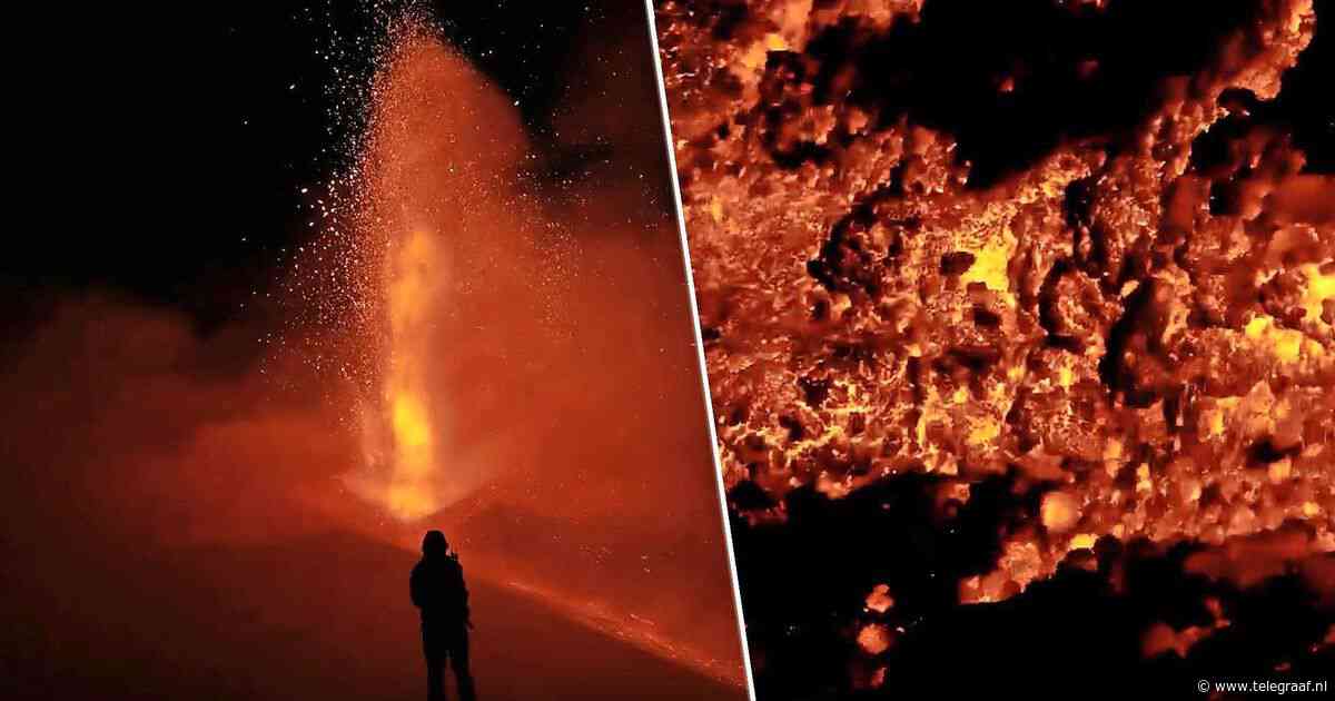 Spectaculaire beelden: Etna in Italië komt tot uitbarsting