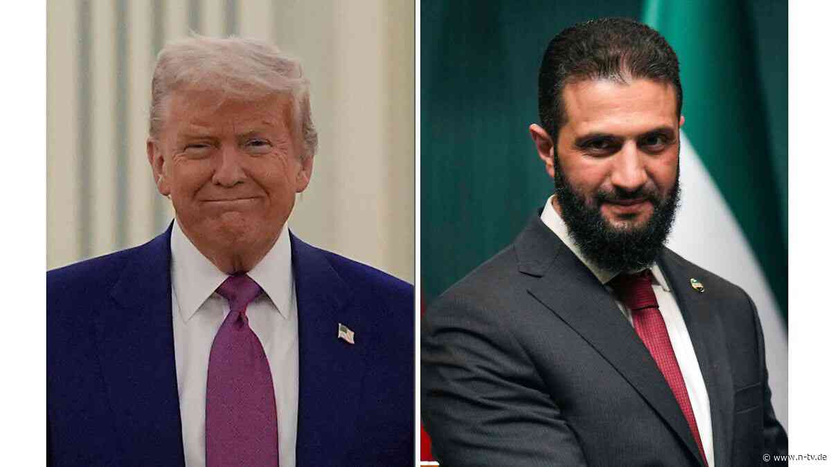 Erstes solches Treffen seit 2000: Trump spricht mit syrischem Präsidenten al-Schaara