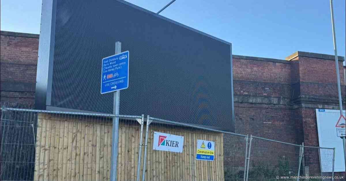 'Enough is enough': The blank advert next to M60 causing fury