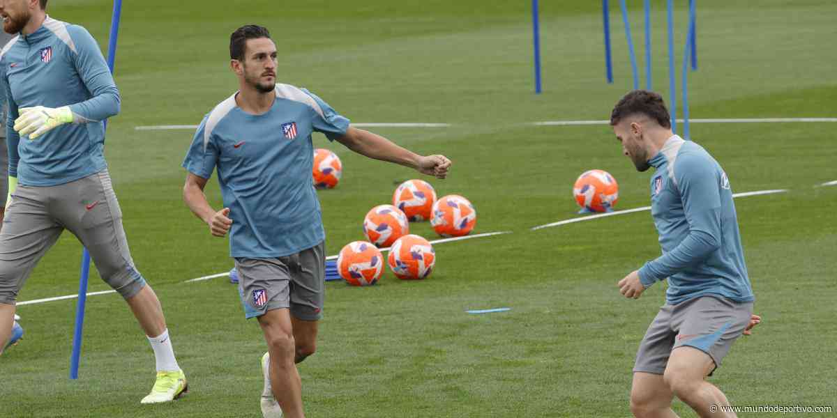El Atlético ultimó la preparación para Pamplona con todos los efectivos