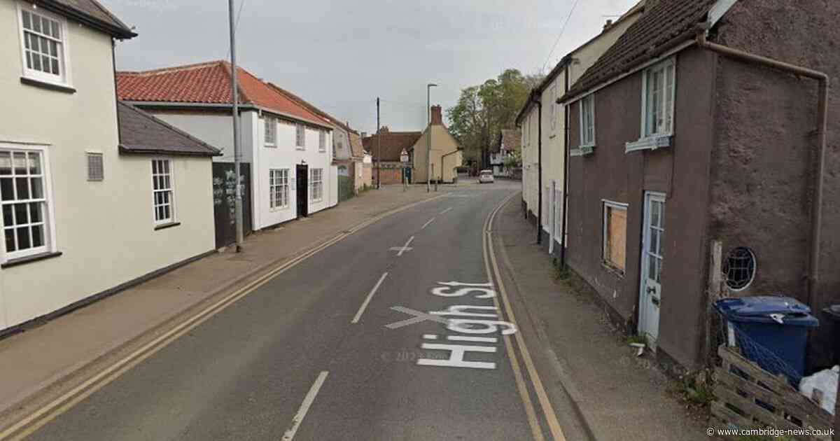 Woman taken to hospital after crash on Cambridgeshire village high street