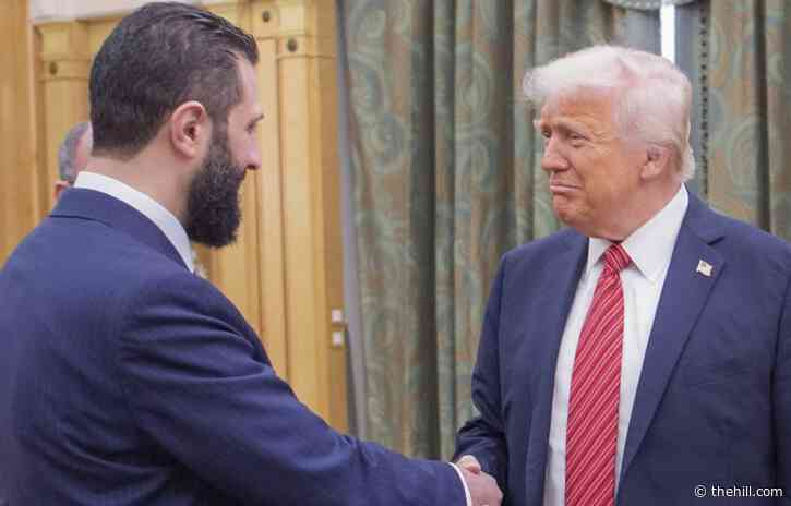 Trump meets new Syrian leader in Saudi Arabia