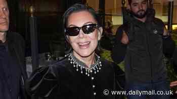 Kris Jenner shows off her taut visage as she makes a glamorous exit from Paris restaurant with daughter Kim Kardashian after court appearance over $10m jewellery heist