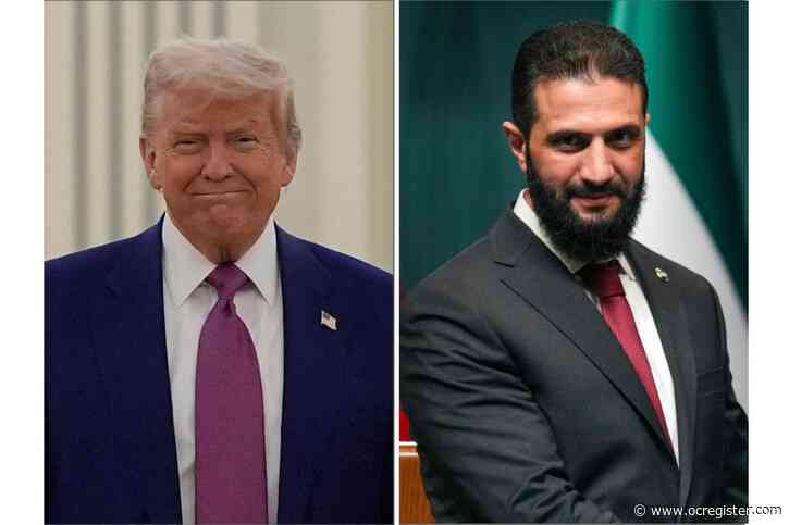 Trump meets with Syria’s insurgent-turned-leader in Saudi Arabia