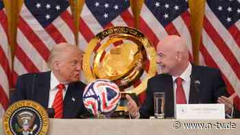 Umstrittene WM-Pläne? Pfff!: Infantino genießt, strahlt und schweigt an der Seite von Trump
