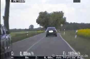 POL-NB: Auf schmaler Allee mit 182 km/h gerast