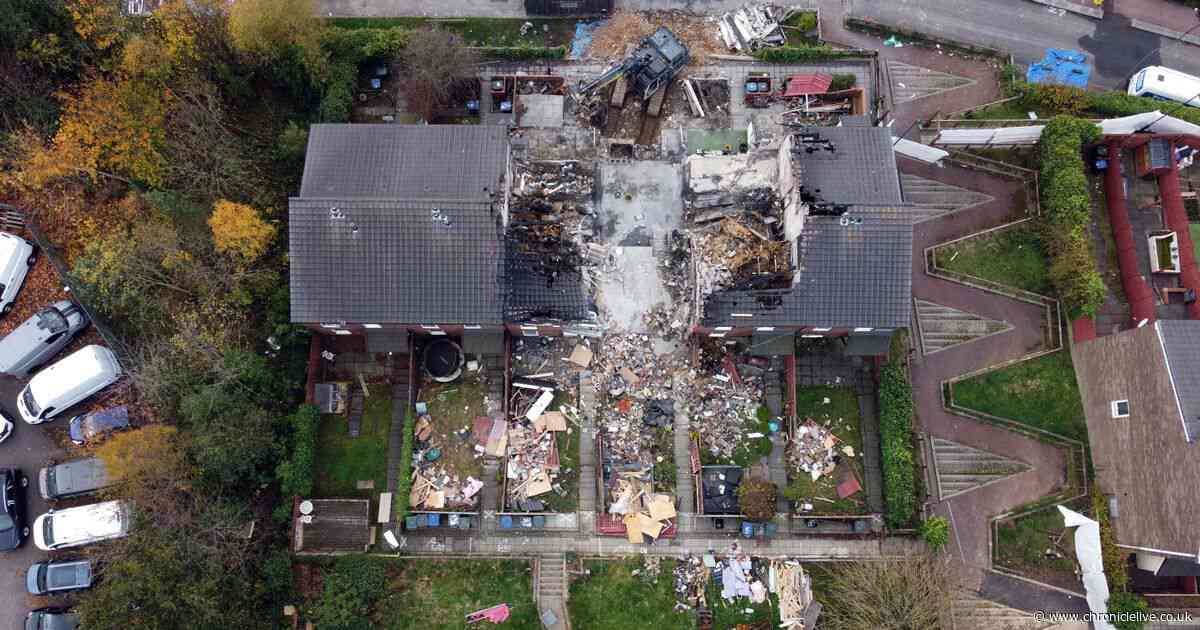 Footage shows moment deadly explosion ripped through Newcastle homes killing schoolboy Archie York