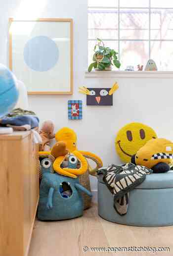 Reupholstering an Ottoman for a Kids Room