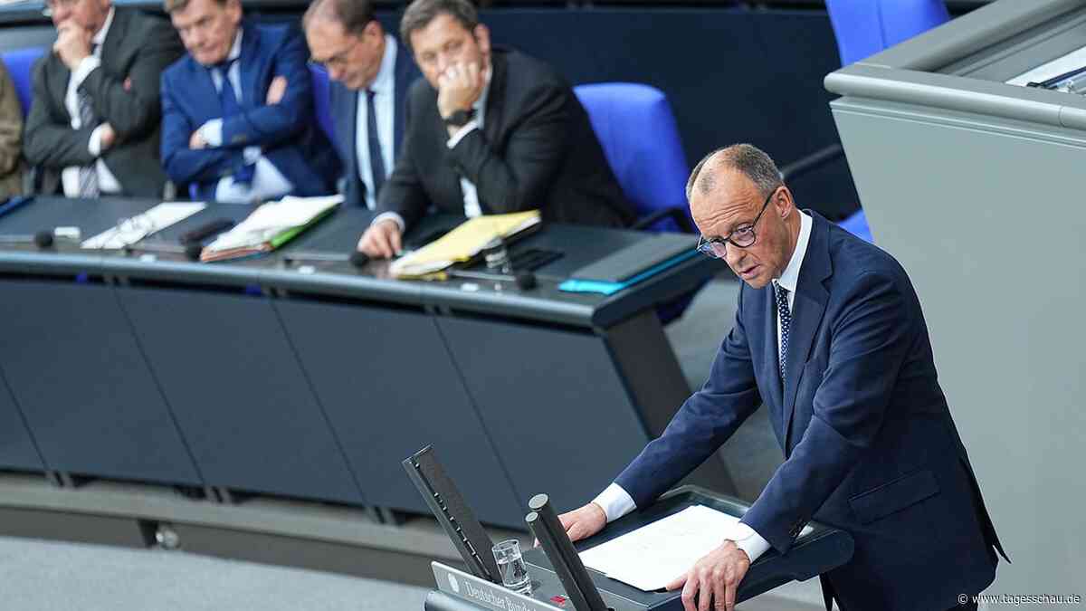 Merz' Regierungserklärung: Deutschland wird keine "Kriegspartei"