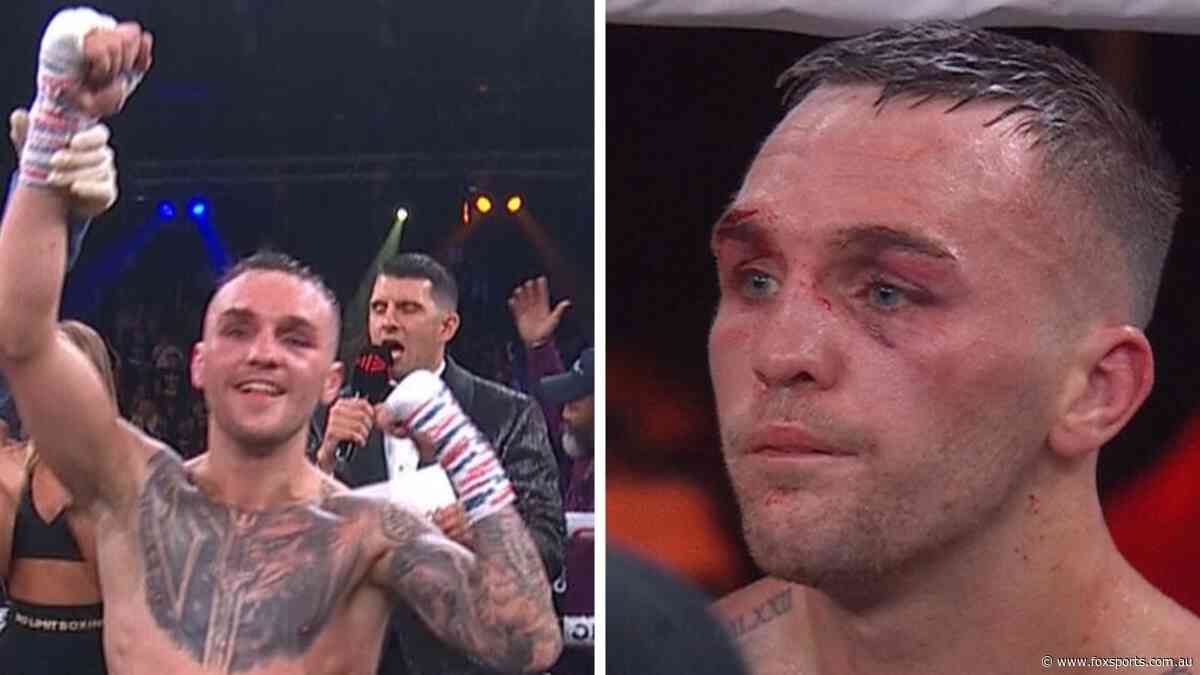 ‘A bit of s***’: Aussie star Sam Goodman sets up US world title shot... but new wounds opened — literally