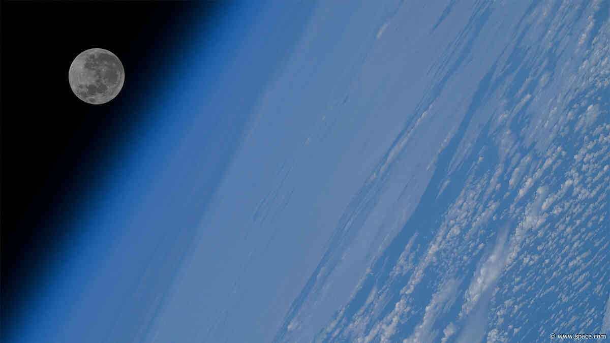 Astronaut sees 'Flower Moon' from orbit | Space photo of the day for May 13, 2025
