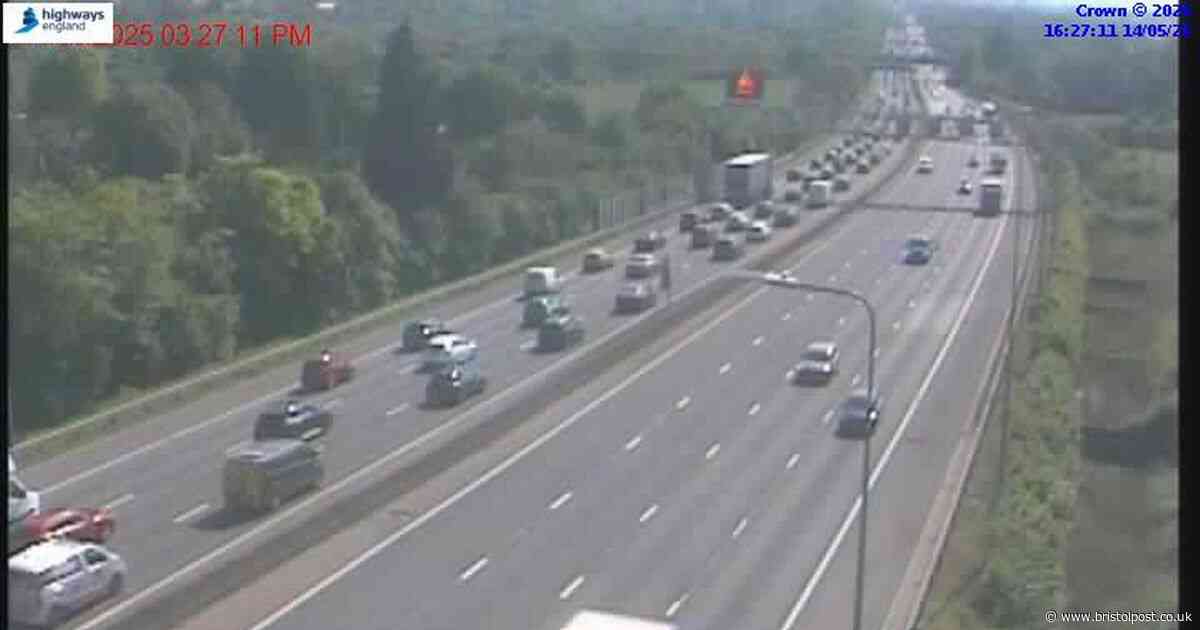 Live: Huge M5 queues after rush hour crash at Bristol