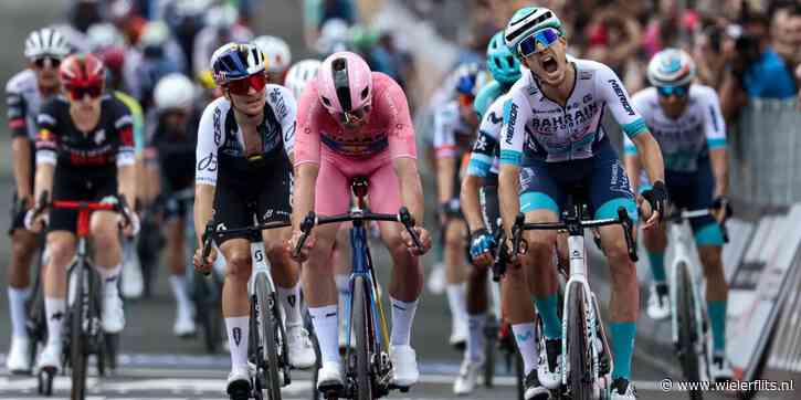 Giro 2025: Beresterke Mads Pedersen houdt Enrico Zambanini nipt af op lastige finish in Matera