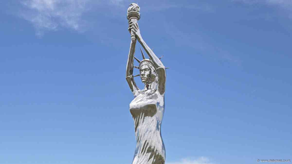 Migrant gang-plagued city unveils bizarre 'Ozempic Statue of Liberty' in bid to rebuild reputation