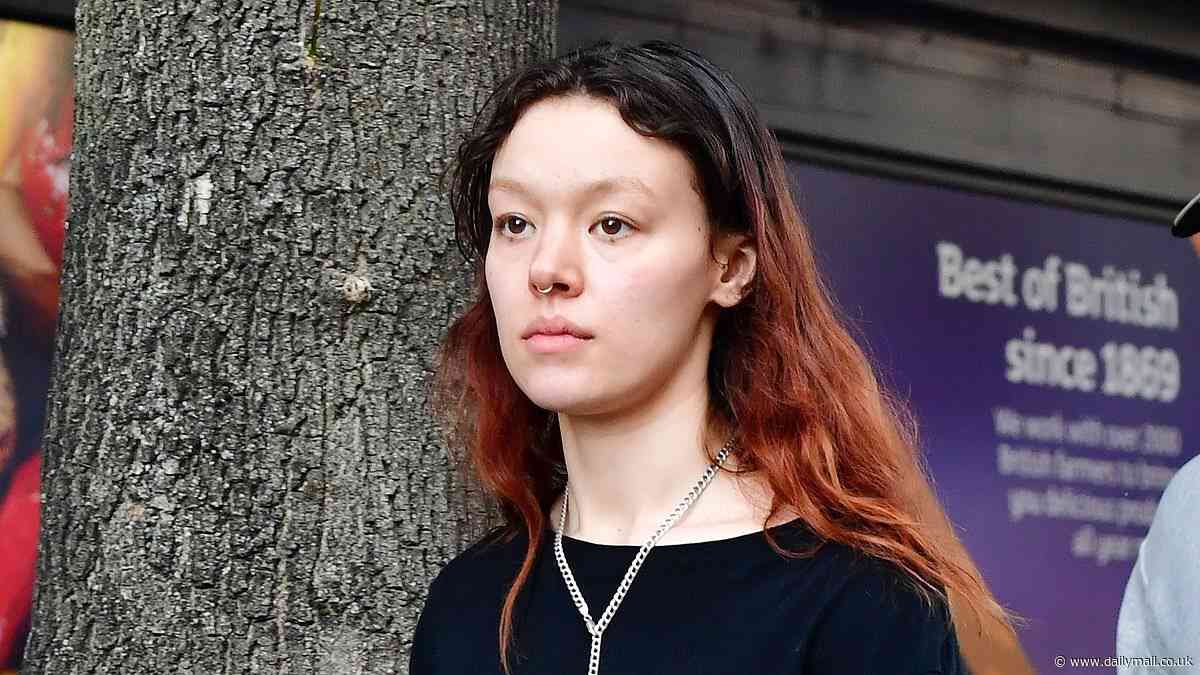Britpop superstar's daughter, 25, cuts a casual figure as she strolls through Notting Hill - but can you guess who her very famous father is?