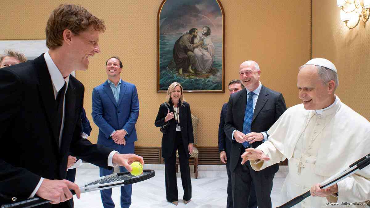Jannik Sinner among first to be granted an audience with Pope Leo as world No 1 shares joke with keen tennis fan during visit to the Vatican