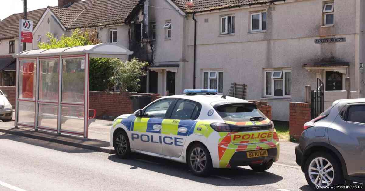 Man arrested in Wales after fire leaves two people critically injured