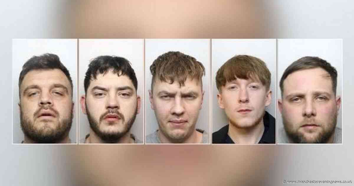 They bundled their victim into the back of a BMW and subjected him to horror attack
