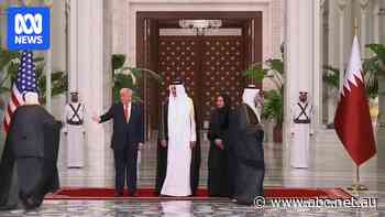 Trump receives welcome ceremony at Qatari state dinner