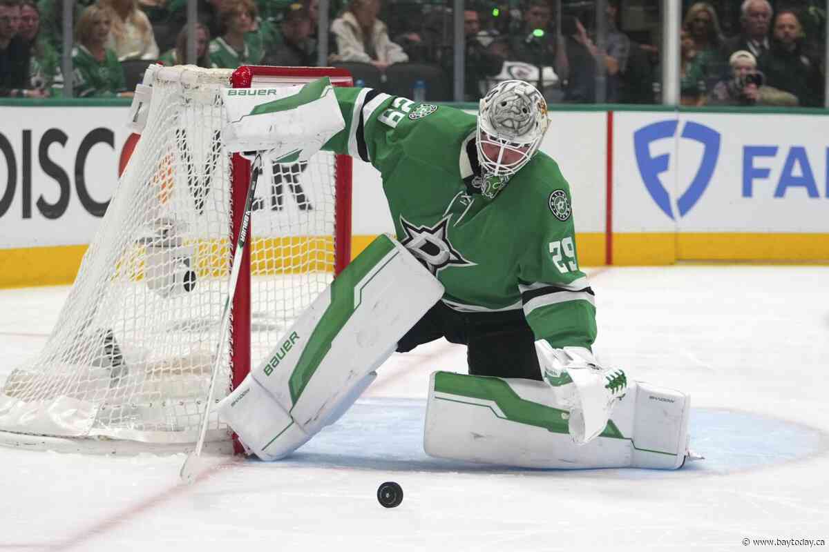 U.S. backup Oettinger outplaying starter Hellebuyck in NHL playoffs with Stars up 3-1 over Jets