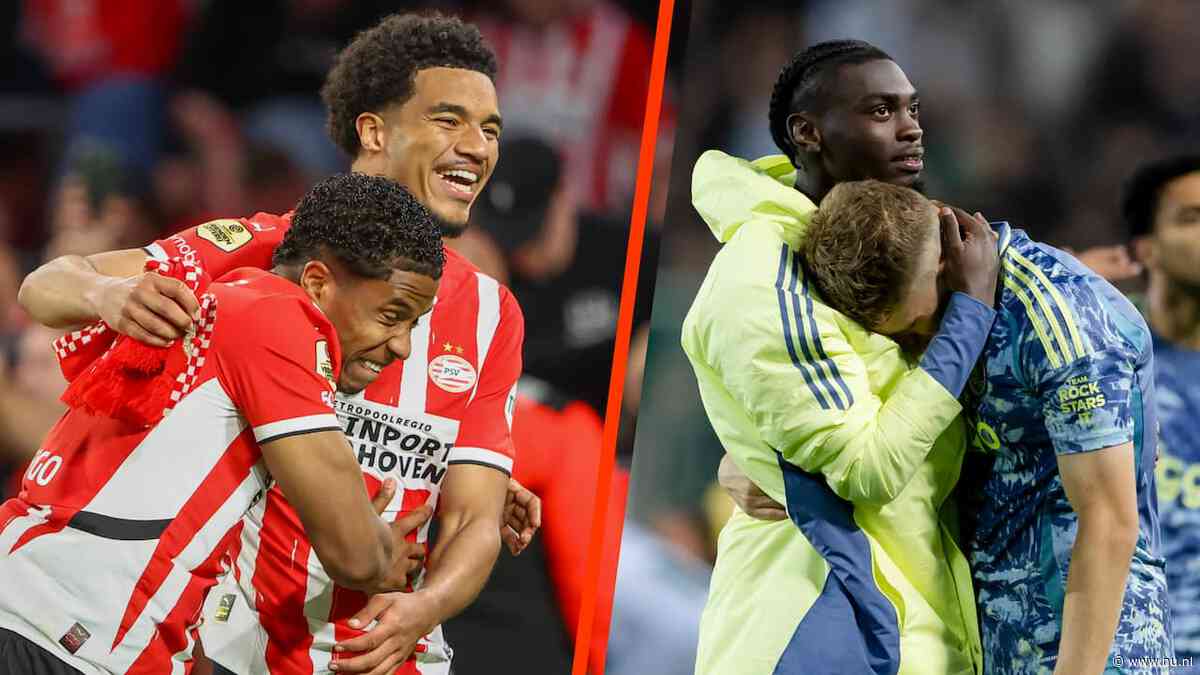 PSV heeft titel voor het grijpen na dramatische ontknoping Ajax in Groningen