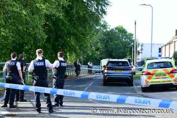 Man shot by police after man and woman stabbed