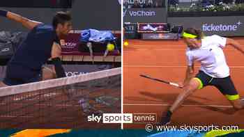 'Ridiculous pick-ups!' | Musetti and Zverev play out amazing point!