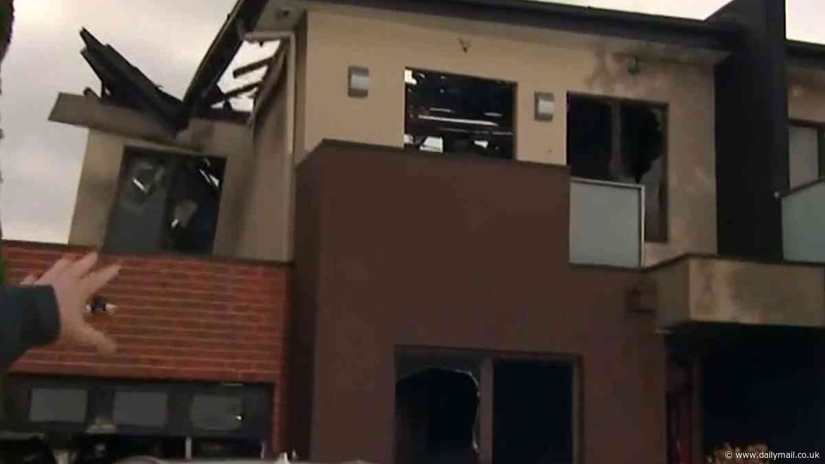 Young woman forced to jump from two-storey balcony to escape raging house fire in Melbourne