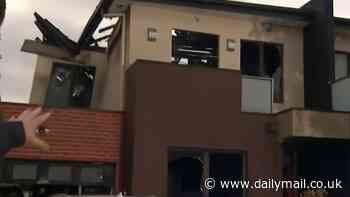 Young woman forced to jump from two-storey balcony to escape raging house fire in Melbourne