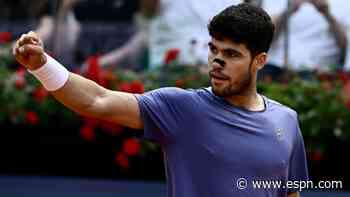 Alcaraz avenges Draper loss; No. 2 Zverev ousted