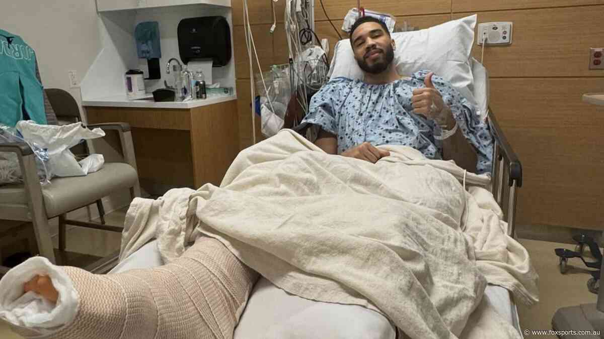 Jayson Tatum breaks silence on devastating Celtics injury with post-surgery photo