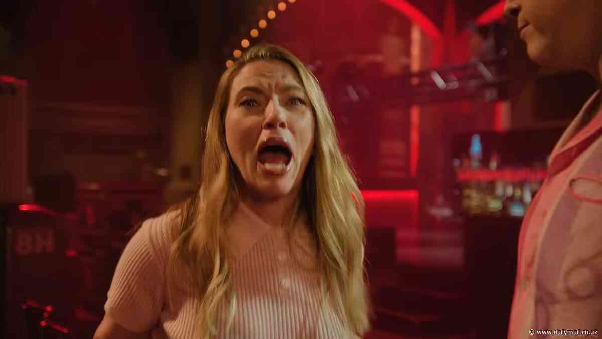 Scarlett Johansson screams in terror after husband Colin Jost asks for a kiss