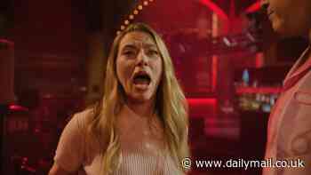 Scarlett Johansson screams in terror after husband Colin Jost asks for a kiss