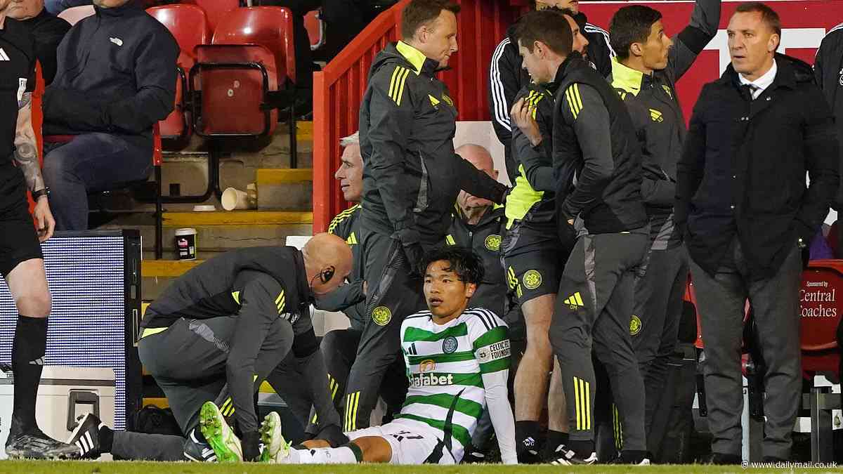 Rodgers left furious over Gueye tackle as injury to Hatate puts a dampener on Celtic's 5-1 cruise over Aberdeen at Pittodrie