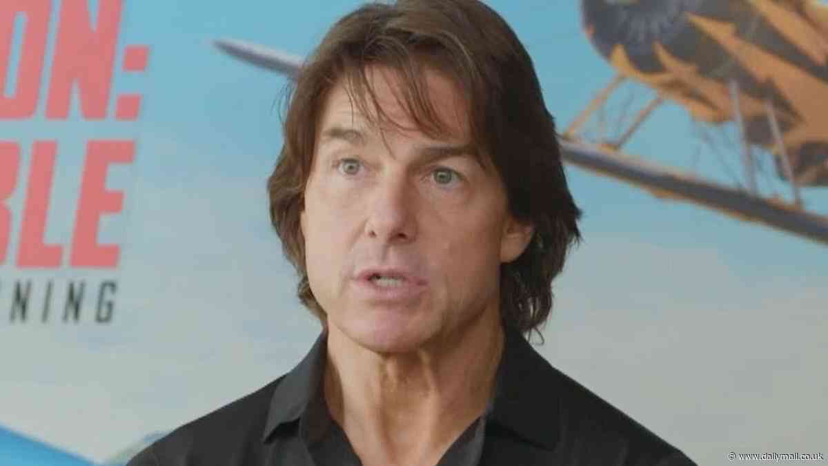The photo Tom Cruise may not want you to see! Innocent image of Hollywood superstar surprises fans during Mission: Impossible press tour