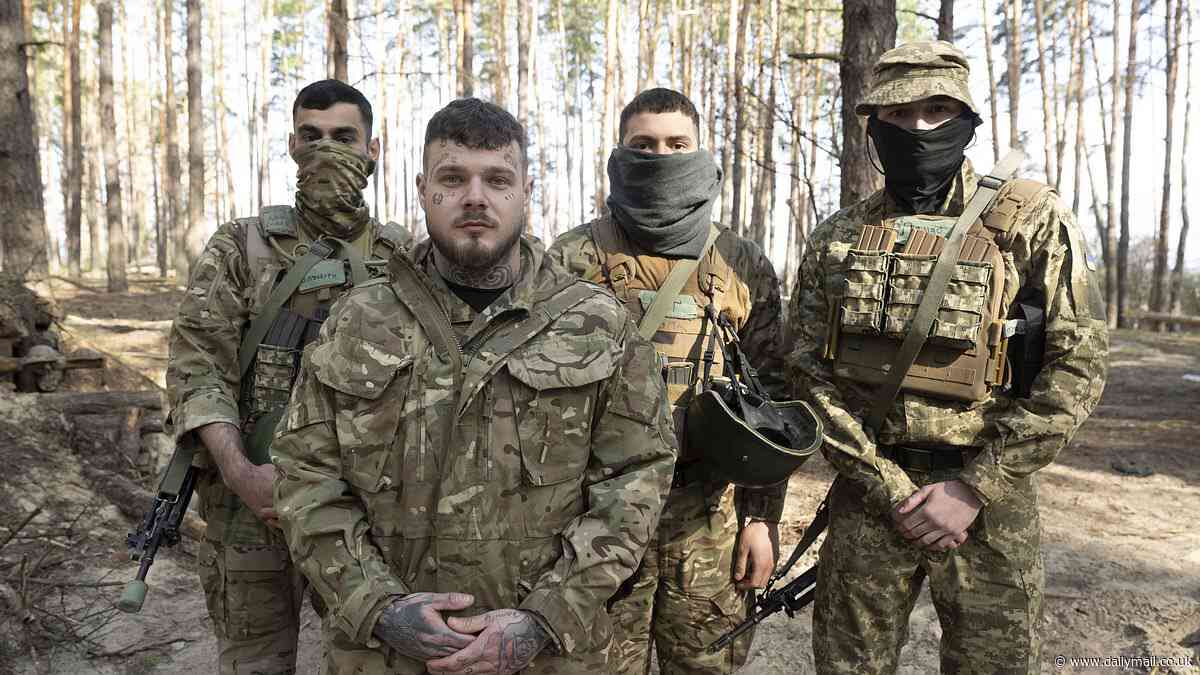'I have three teardrop tattoos under my eye - one for each of the ten Russians I've killed. I need another one': What it's REALLY like on Ukraine's front line as part of the British Band of Brothers who are expecting to die