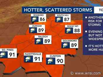 WRAL Weather Alert Day: A tornado warning has been issued for parts of Cumberland County, models show storm continue Thursday