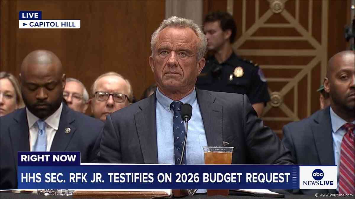 LIVE: HHS Sec. RFK Jr. testifies on 2026 budget request