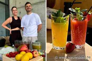 Elien (35) en Karel (33) verkopen shots vol superfood zoals in supermarkt van beroemdheden: “We wilden unieke smaken”
